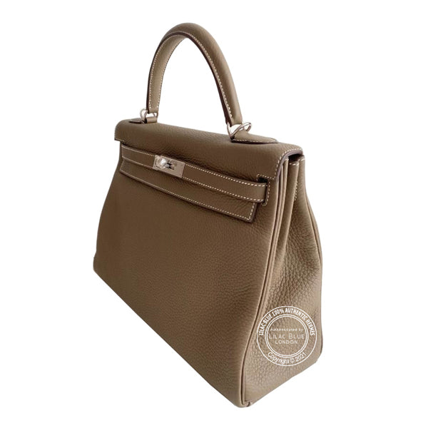 Hermès Kelly 32cm Etoupe Togo PHW