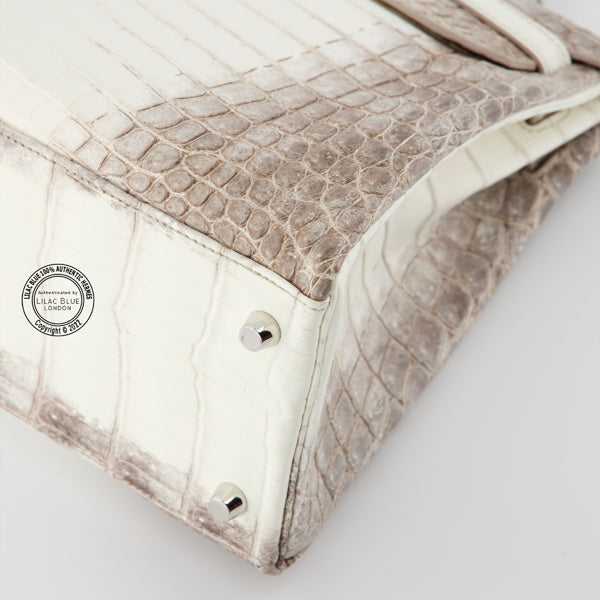 Hermès Kelly 32cm Himalaya Matte Croc PHW