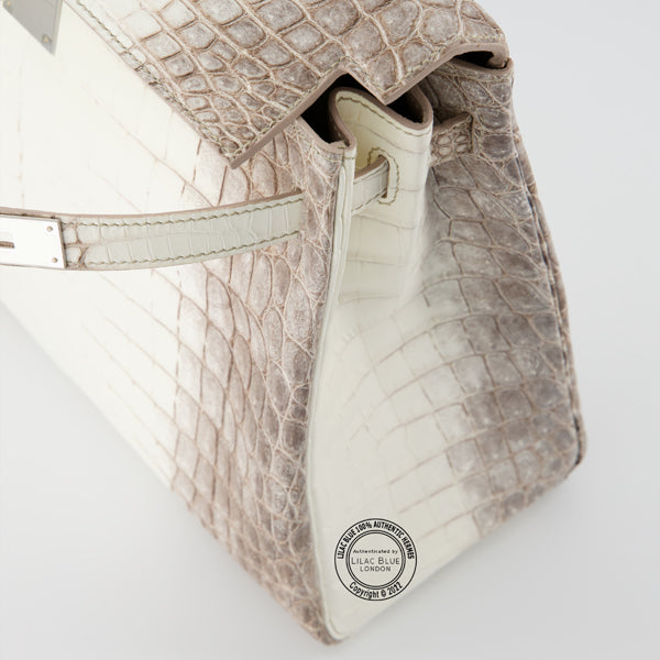 Hermès Kelly 32cm Himalaya Matte Croc PHW