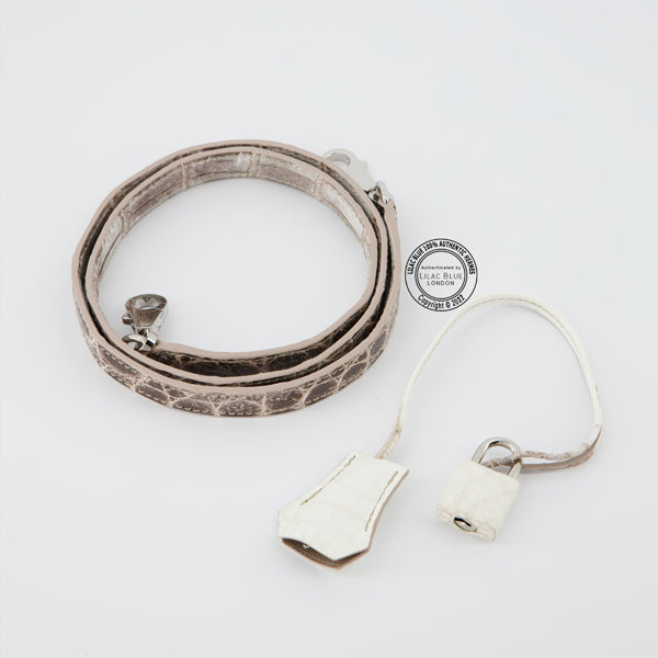 Hermès Kelly 32cm Himalaya Matte Croc PHW