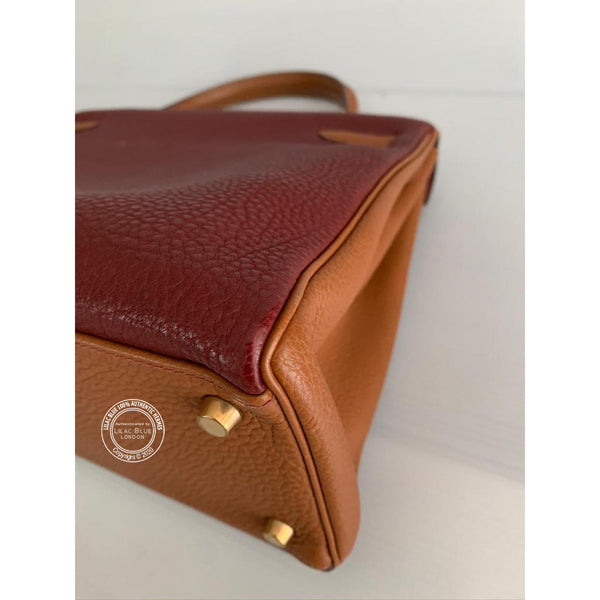 Hermès Kelly 32cm Tri Colour Clemence GHW - Vintage