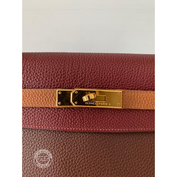 Hermès Kelly 32cm Tri Colour Clemence GHW - Vintage