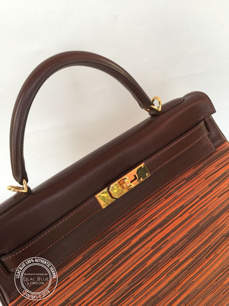 Hermès Kelly 32cm Kelly Vibrato GHW - Preloved