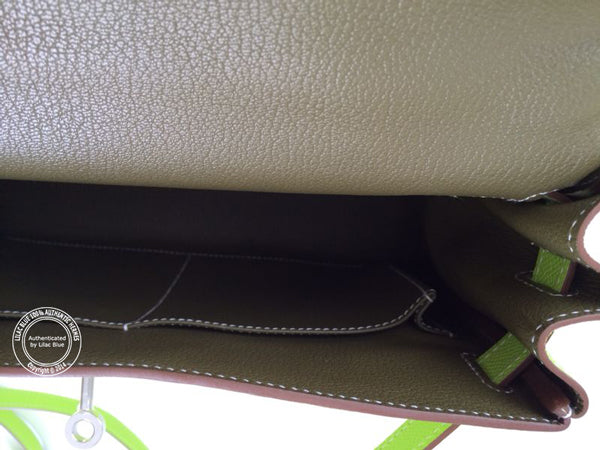 Hermès Kelly 32cm Kiwi & Lichen Candy Epsom PHW