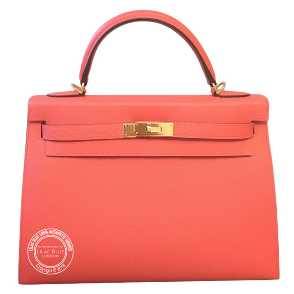 Hermès Kelly 32cm Rose Jaipur Epsom GHW