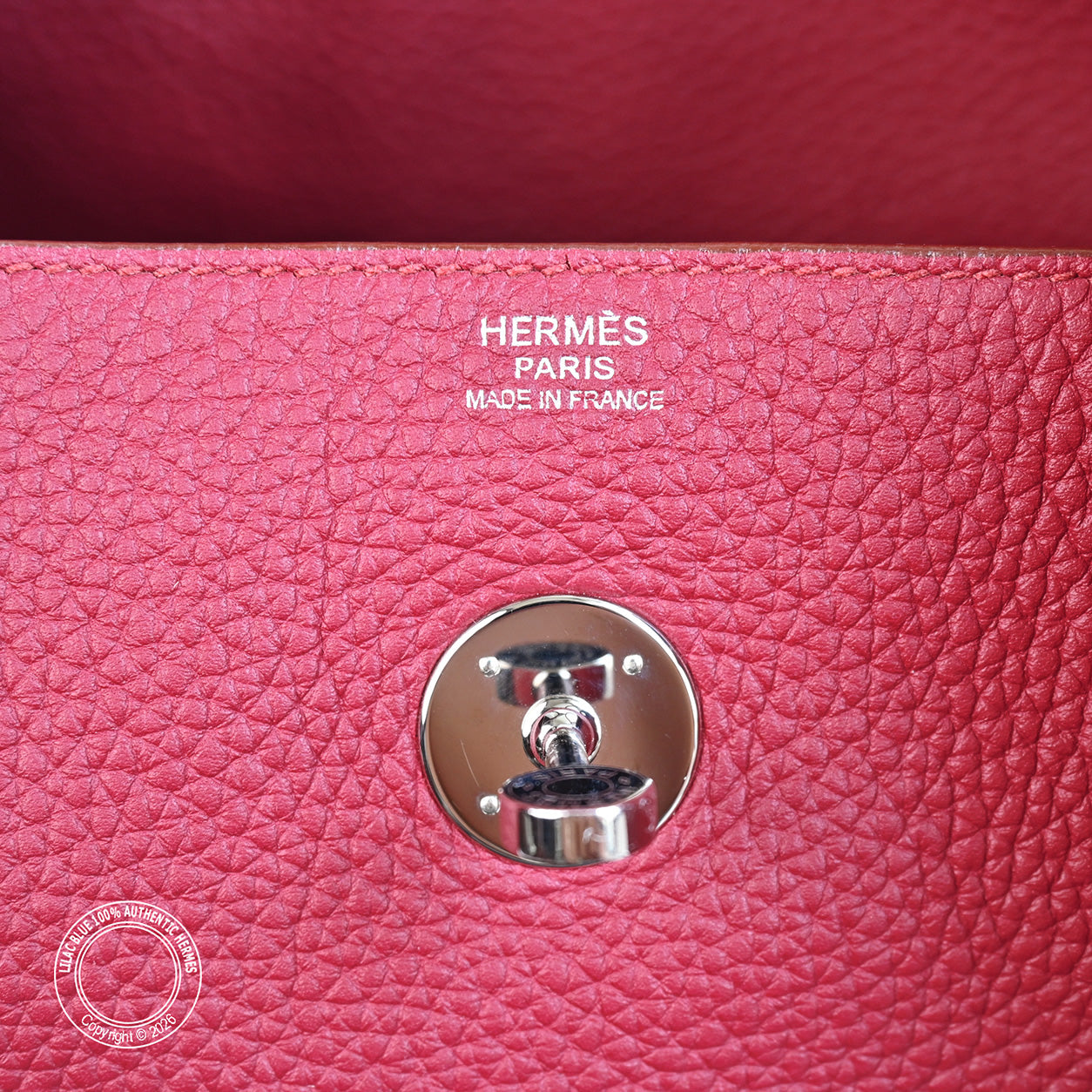 Hermès Lindy 34 Rouge Grenat Clemence PHW - Preloved