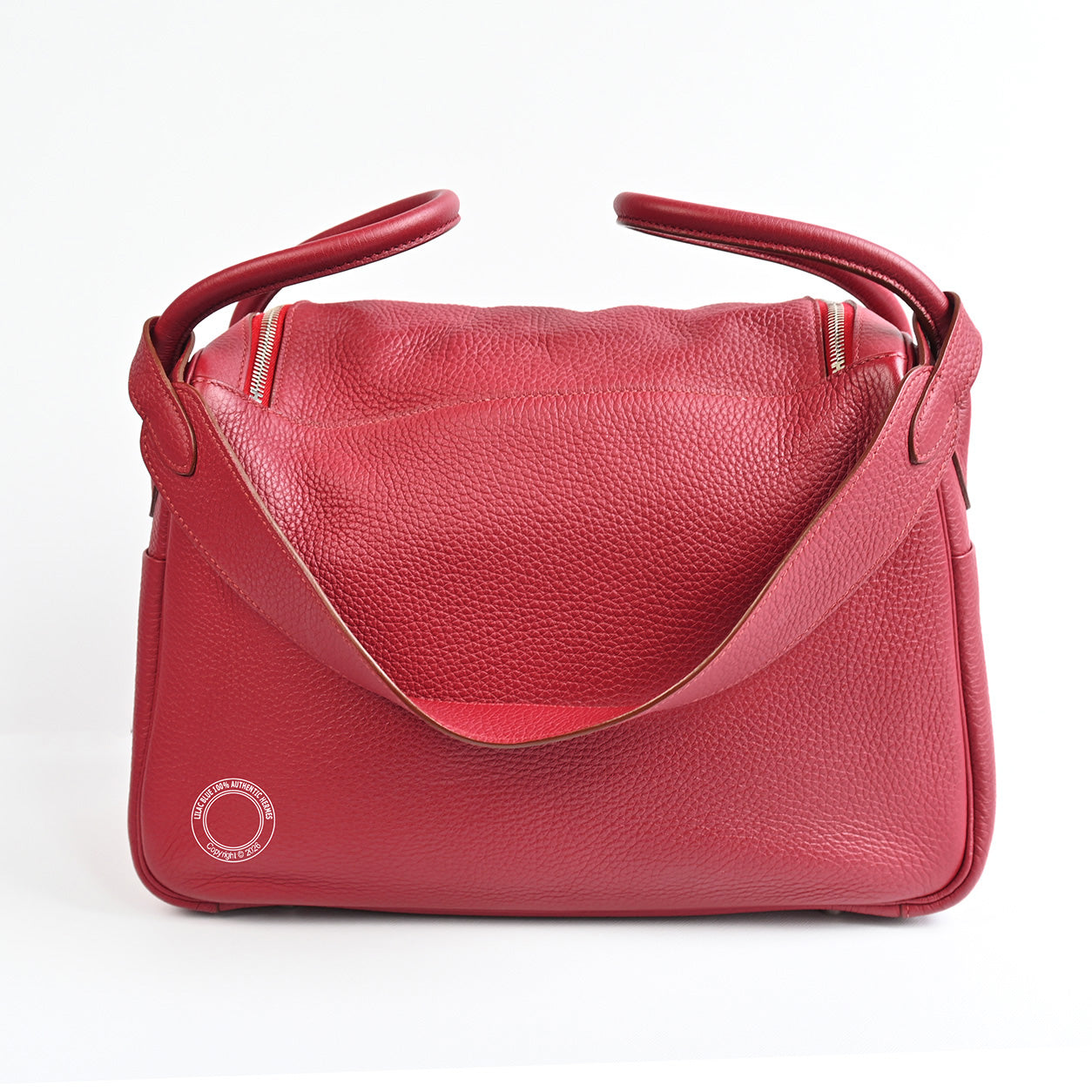 Hermès Lindy 34 Rouge Grenat Clemence PHW - Preloved