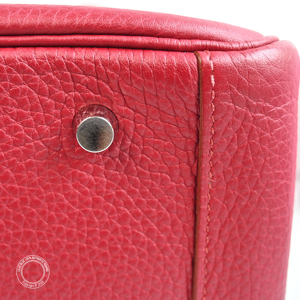 Hermès Lindy 34 Rouge Grenat Clemence PHW - Preloved