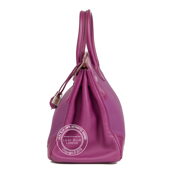 Hermès Birkin 35cm Anemone Ghillies Togo/Swift PHW - Preloved