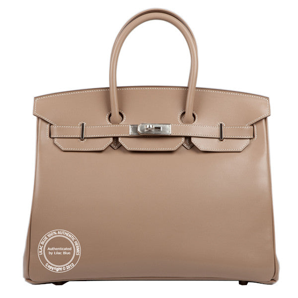 Hermès Birkin 35cm Argile Tadelakt PHW Guilloche