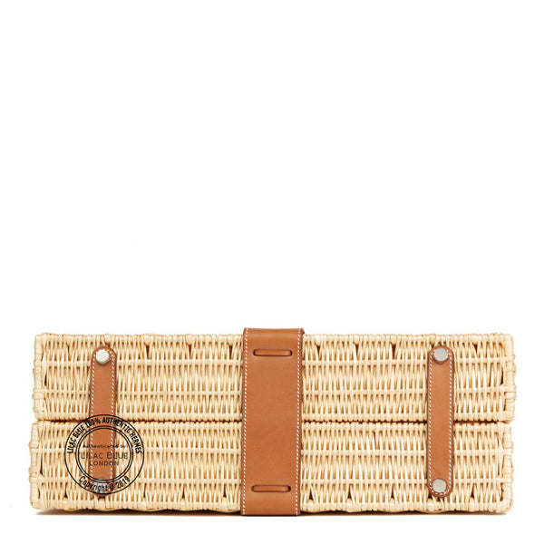 Hermès Kelly 35cm Natural Picnic Barenia/Osier PHW - Preloved