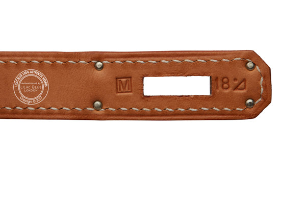 Hermès Birkin 35cm Natural & Khaki Barenia & Toile PHW - Preloved