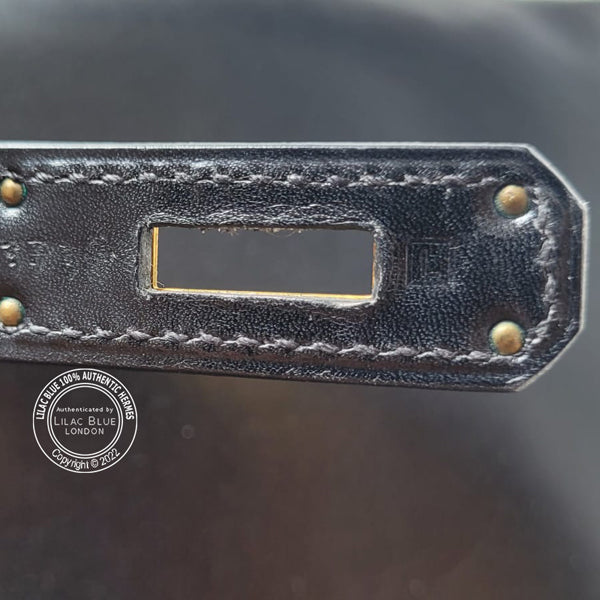 Hermès Kelly 35cm Black Box GHW - Preloved