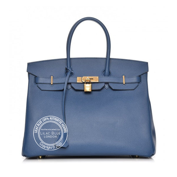 Hermès Birkin 35cm Bleu Agate Epsom GHW
