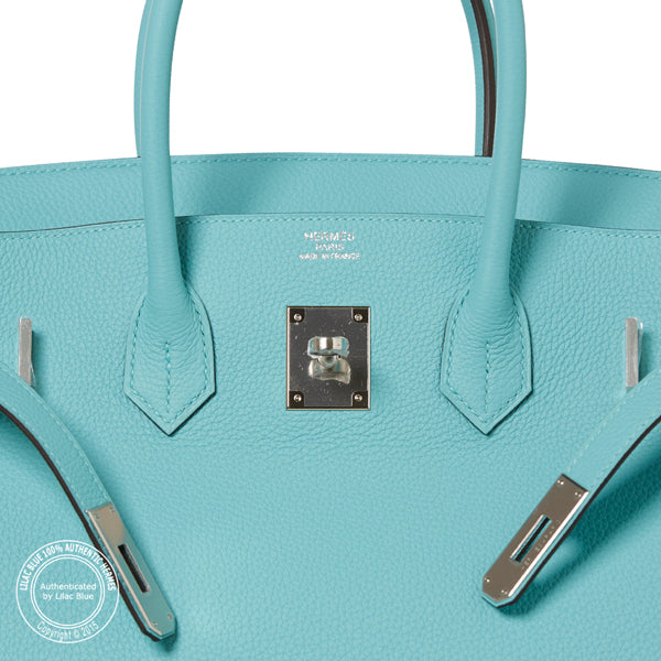 Hermès Birkin 35cm Bleu Atoll Togo PHW