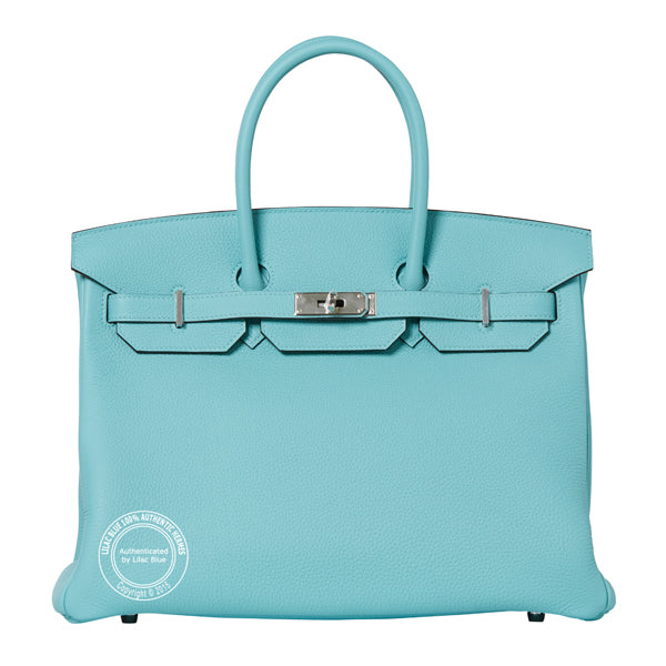 Hermès Birkin 35cm Bleu Atoll Togo PHW