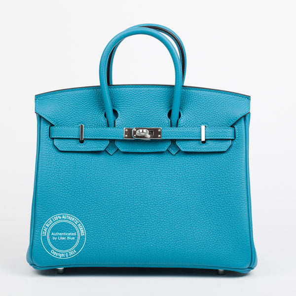 Hermes Birkin 25cm Bleu Izmir Togo PHW