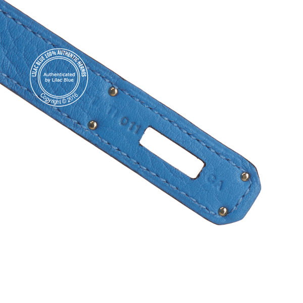 Hermes Birkin 35cm Bleu Paradis Clemence PHW