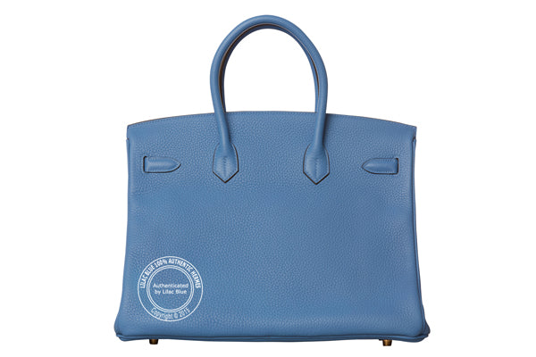 Hermès Birkin 35cm Bleu Paradis Clemence GHW