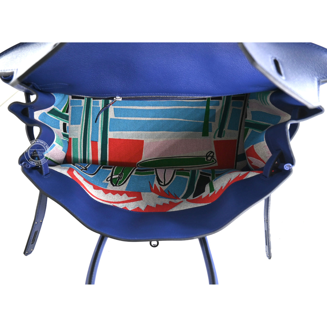 Hermès Birkin 35cm Bleu Saphir Sea Surf Fun Novillo PHW