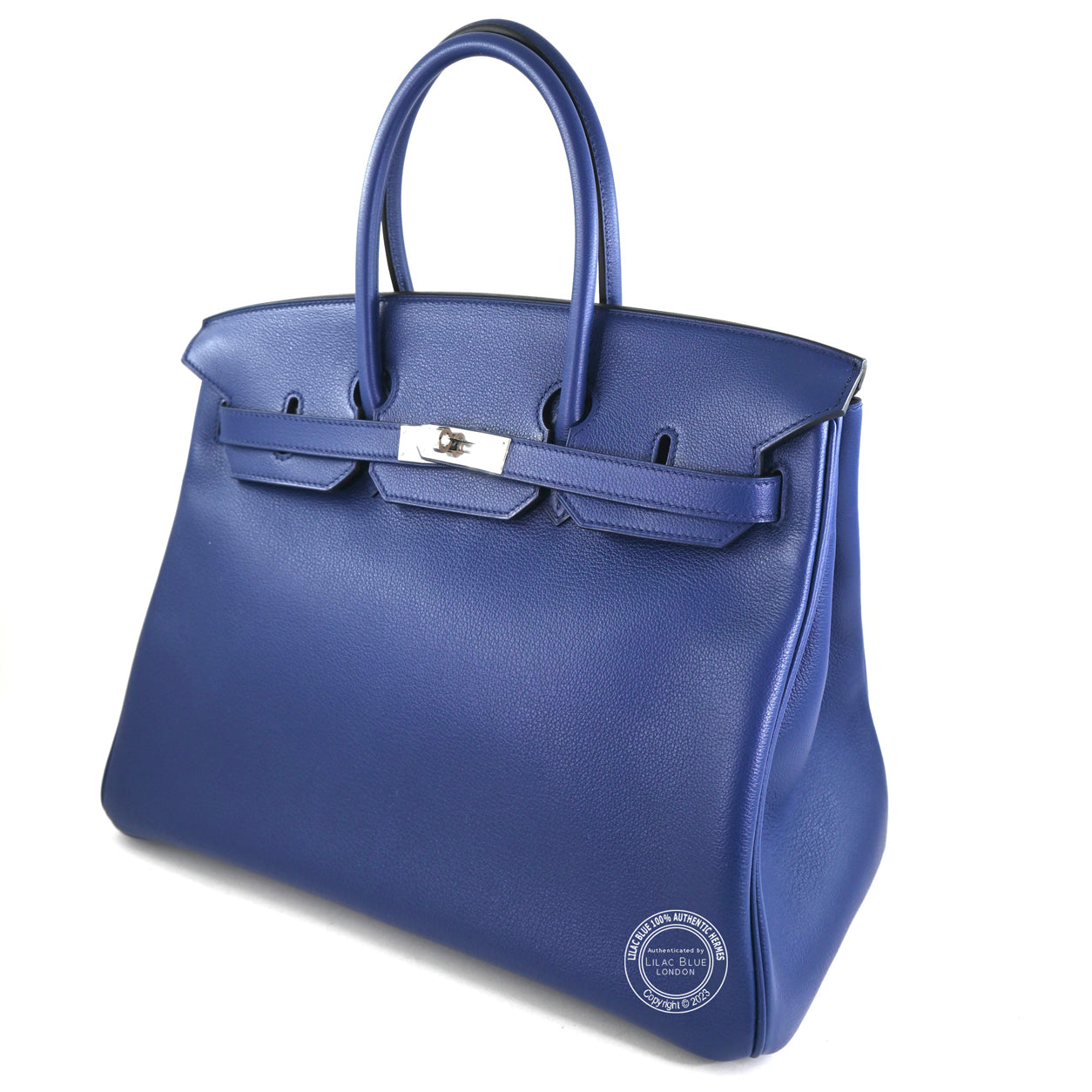 Hermès Birkin 35cm Bleu Saphir Sea Surf Fun Novillo PHW