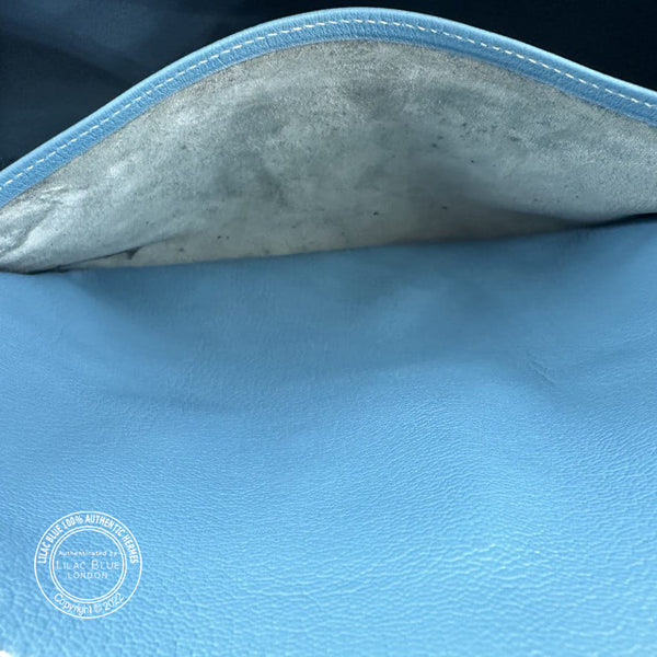 Hermès Birkin 35cm Blue Jean Clemence PHW - Preloved