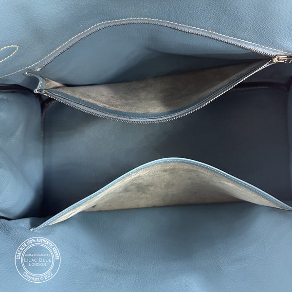 Hermès Birkin 35cm Blue Jean Clemence PHW - Preloved
