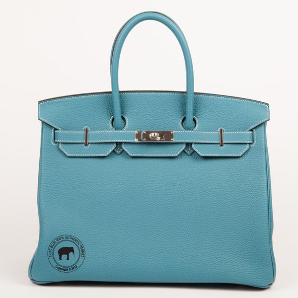 Hermes Birkin 35cm Blue Jean Togo PHW