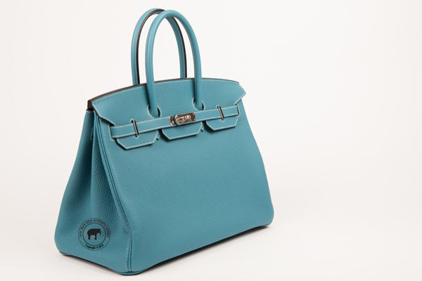 Hermes Birkin 35cm Blue Jean Togo PHW