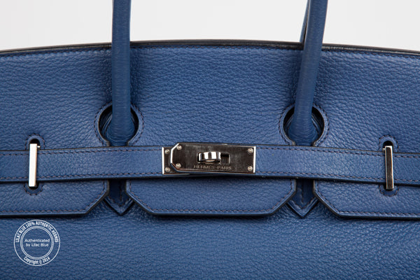 Hermès Birkin 35cm Brighton Blue Togo PHW - Preloved
