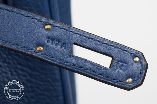 Hermès Birkin 35cm Brighton Blue Togo PHW - Preloved