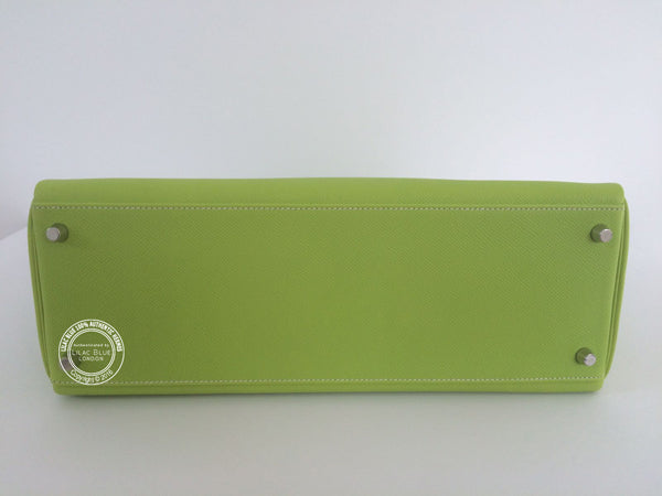 Hermès Kelly 35cm Kiwi/Lichen Candy Epsom PHW - As New