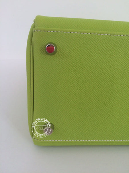 Hermès Kelly 35cm Kiwi/Lichen Candy Epsom PHW - As New