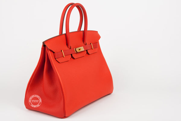 Hermès Birkin 35cm Capucine/Geranium HSS Togo GHW