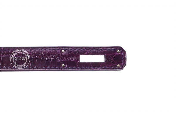 Hermès Birkin 35cm Cassis Shiny Croc PHW