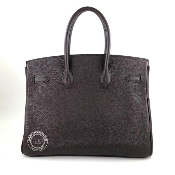 Hermès Birkin 35cm Chocolate Togo PHW - Preloved