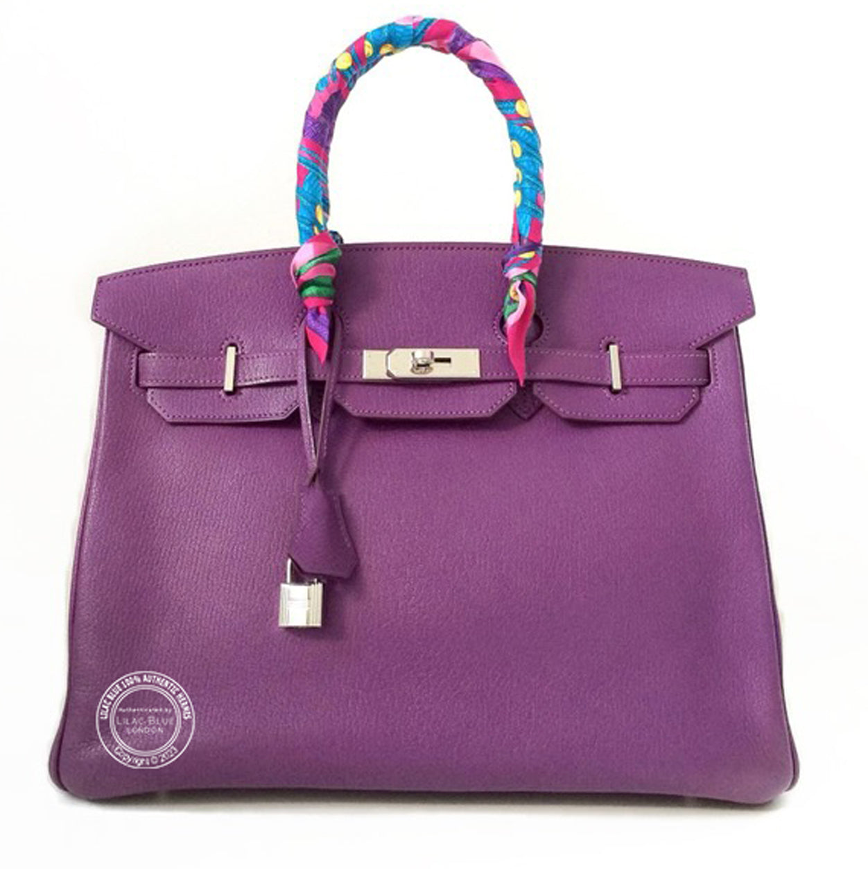 Hermès Birkin 35cm Cyclamen Chevre PHW - Preloved