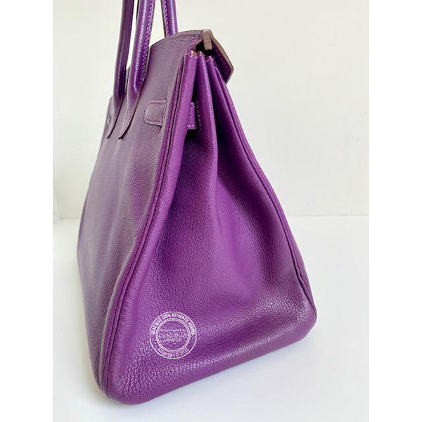 Hermès Birkin 35cm Cyclamen Chevre PHW - Preloved