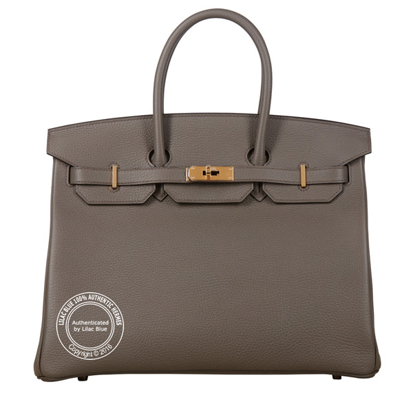 Hermès Birkin 35cm Etain Clemence GHW