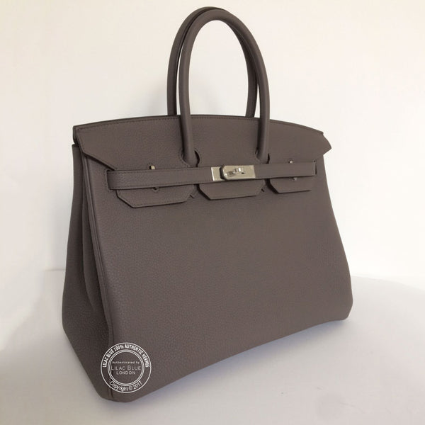 Hermès Birkin 35cm Etain Togo PHW