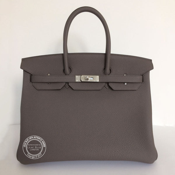 Hermès Birkin 35cm Etain Togo PHW