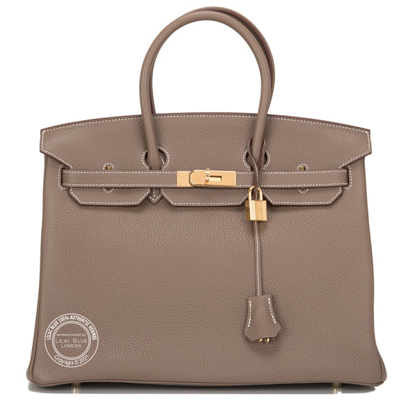 Hermès Birkin 35cm Etoupe Clemence GHW