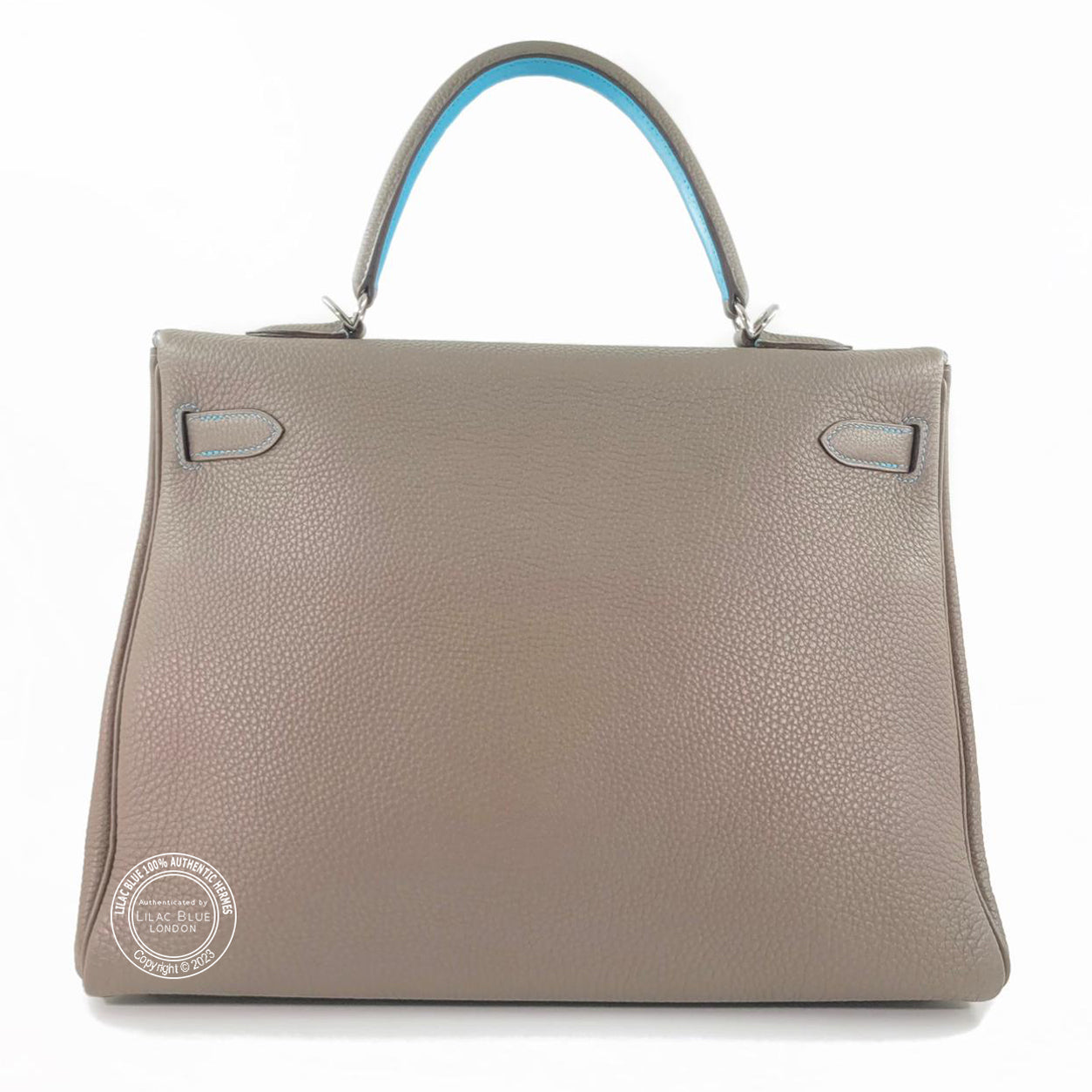 Hermès Kelly 35cm Etoupe/Aztec So Flash Togo PHW - Preloved