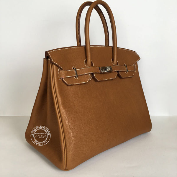 Hermès Birkin 35cm Fauve Barenia Faubourg PHW