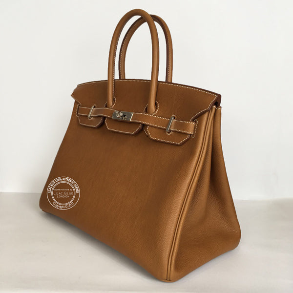 Hermès Birkin 35cm Fauve Barenia Faubourg PHW