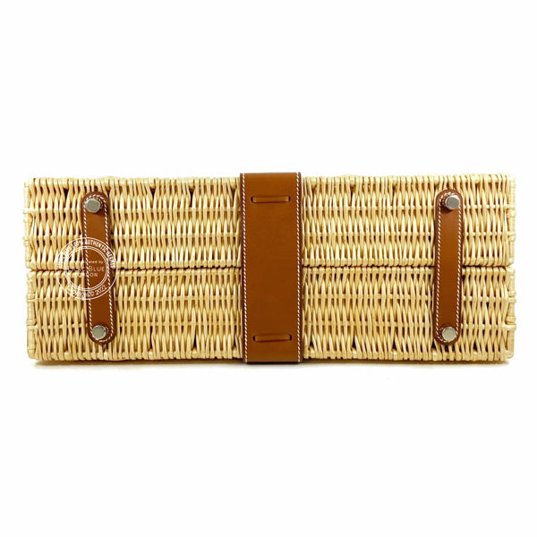 Hermès Kelly 35cm Fauve Picnic Barenia/Osier PHW - Preloved