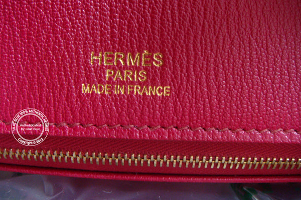 Hermès Birkin 35cm Rubis Ghillies Tadelakt Permabrass
