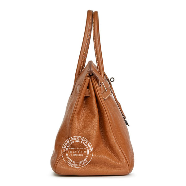 Hermès Birkin 35cm Gold Clemence PHW - Preloved