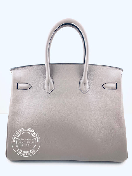 Hermès Birkin 35cm Gris Asphalte Novillo PHW