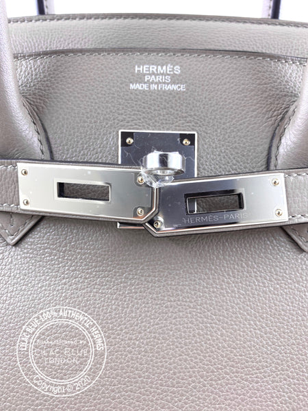 Hermès Birkin 35cm Gris Asphalte Novillo PHW